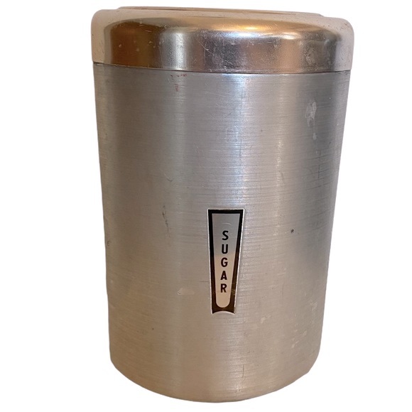 Retro 1950s Aluminum Sugar Canister - Picture 7 of 11
